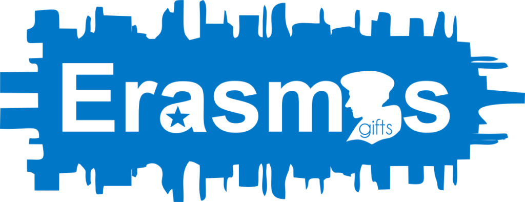 erasmus - efhis erasmus logo blue - erasmus gifts, δωρα, αναμνηστικά, αναμνηστικά erasmus, erasmus δώρα, εράσμους